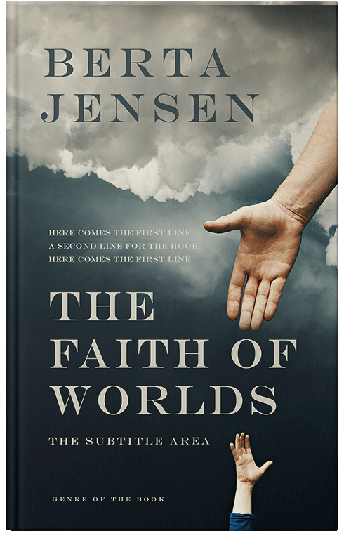 Front view of Premade Religion & Spirituality Book Cover - Bison Hide