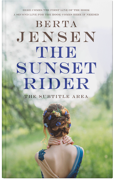 Front view of Premade Literary Fiction Book Cover - Moon Mist