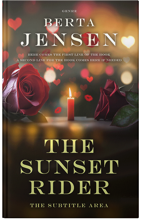 Front view of Premade Romance Book Cover - Oil