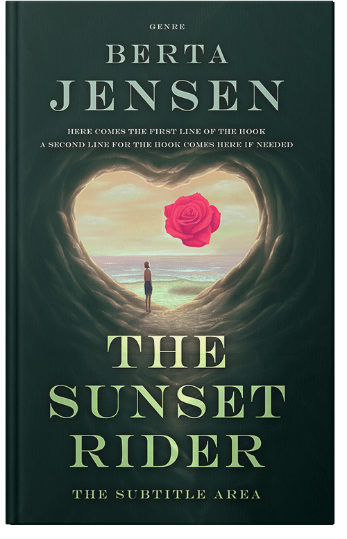 Front view of Premade Surreal Book Cover - Coral Reef