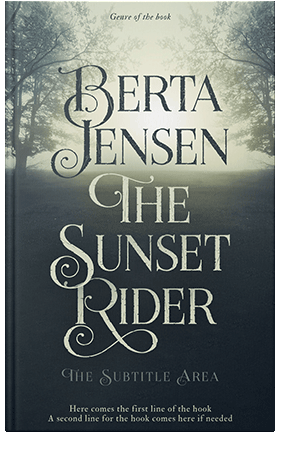 Pre Made Book Cover Moon Mist