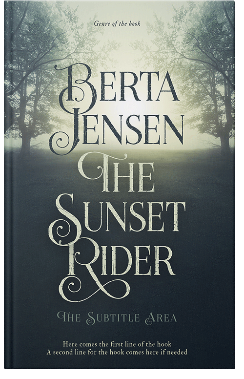 Front view of Premade Fantasy Book Cover - Moon Mist