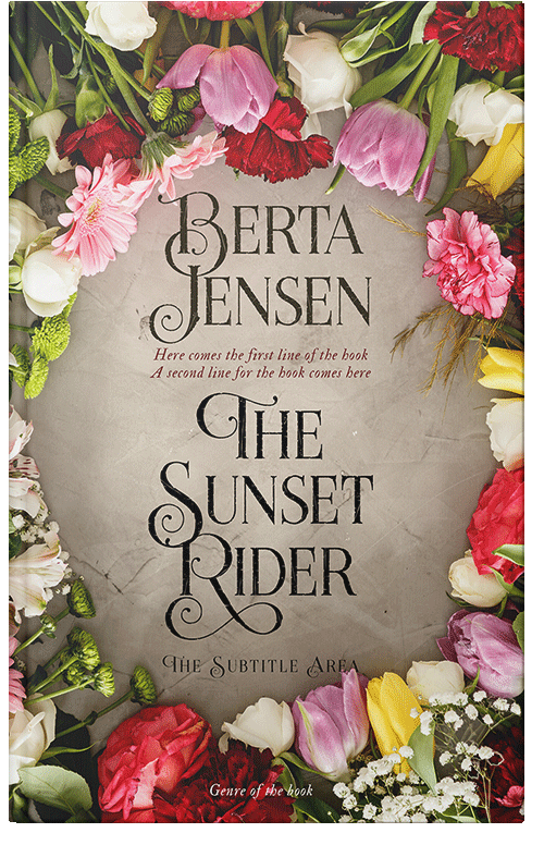 Front view of Premade Romance Book Cover - Coral Reef