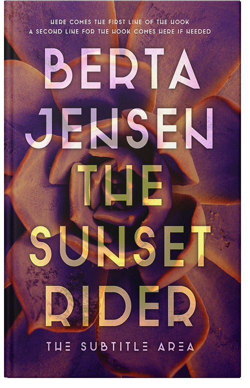 Front view of Premade Nature Book Cover - Wine Berry