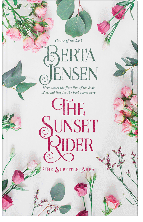 Front view of Premade Cookbooks & Food & Wine Book Cover - Soft Peach