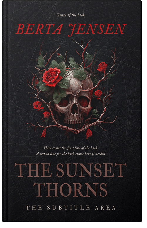 Front view of Premade Horror Book Cover - Woodsmoke