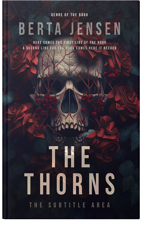 Front view of Premade Horror Book Cover - Revolver