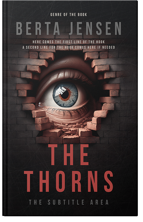 Front view of Premade Mystery & Thriller & Suspense Book Cover - Cocoa Brown