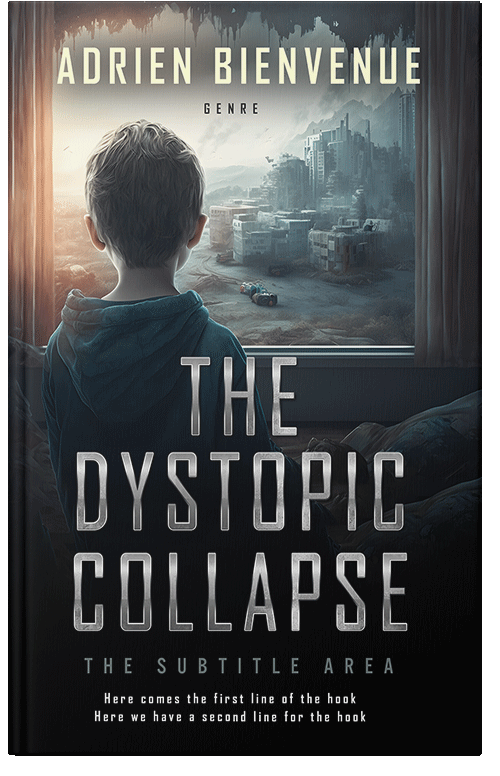 Front view of Premade Apocalyptica Book Cover - Ash