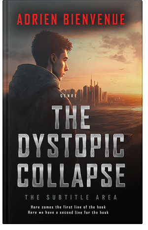 Premade Book Cover Cocoa Brown