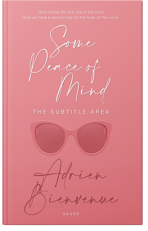 Front view of Premade Chick Lit Book Cover - Sea Pink