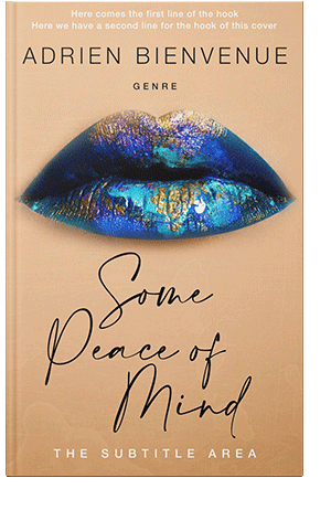 Pre Made Book Cover Gold Sand