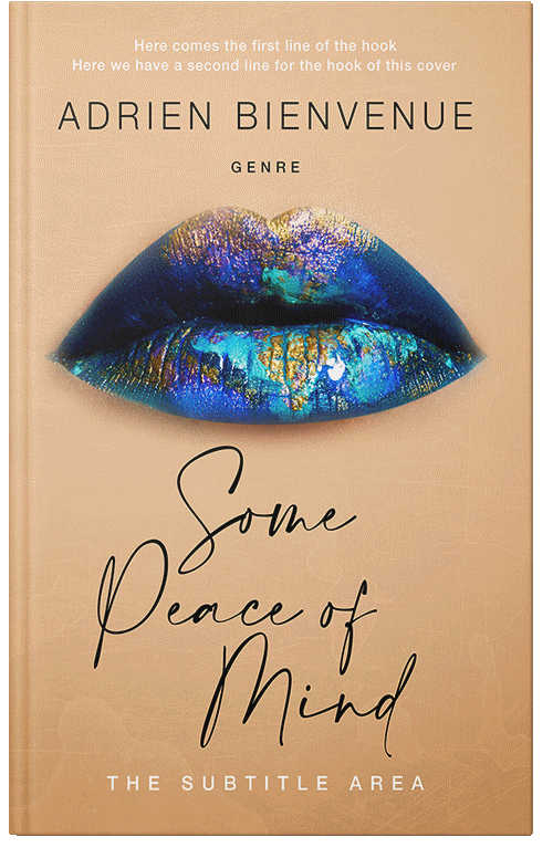 Front view of Premade Chick Lit Book Cover - Gold Sand