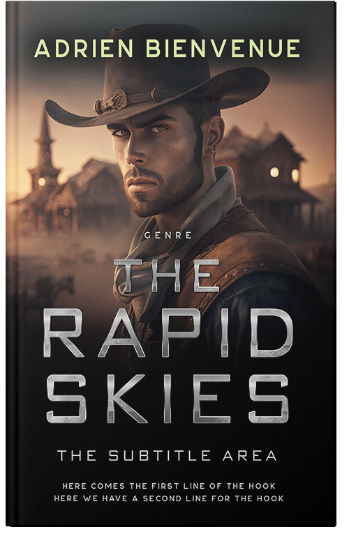 Front view of Premade Romance Book Cover - Indian Khaki