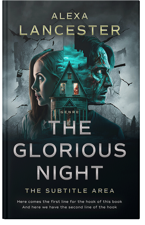 Front view of Premade Horror Book Cover - Aztec