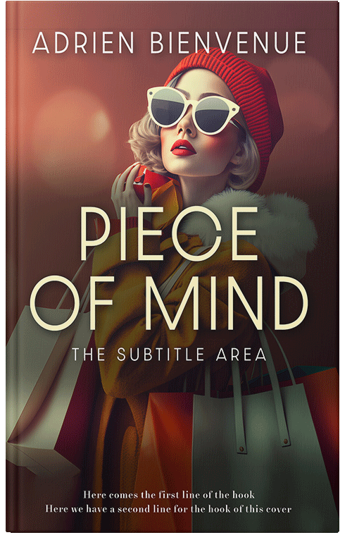 Front view of Premade Chick Lit Book Cover - Bistre