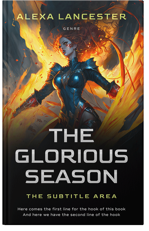 Front view of Premade Fantasy Book Cover - Di Serria