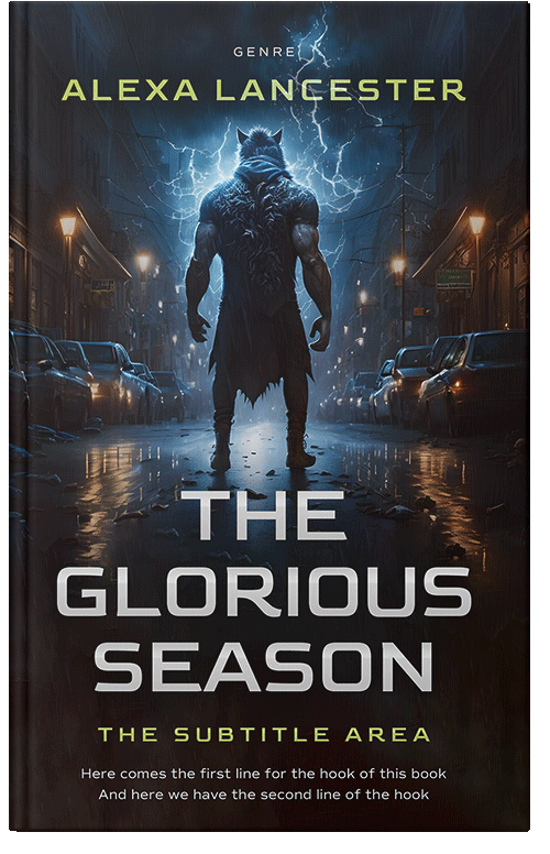 Front view of Premade Horror Book Cover - Shark