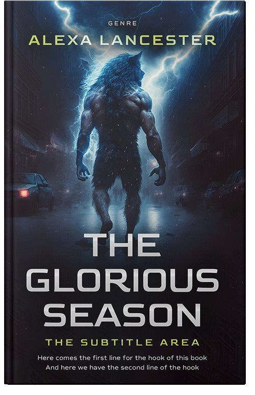 Front view of Premade Horror Book Cover - Cinder