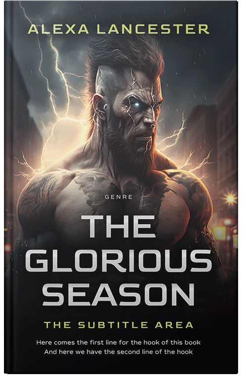 Front view of Premade Horror Book Cover - Vanilla