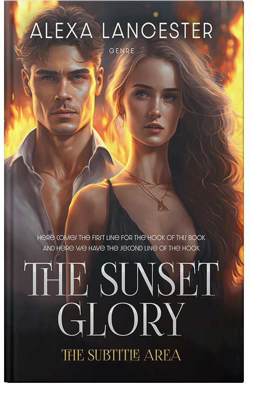 Front view of Premade Romance Book Cover - Cocoa Brown