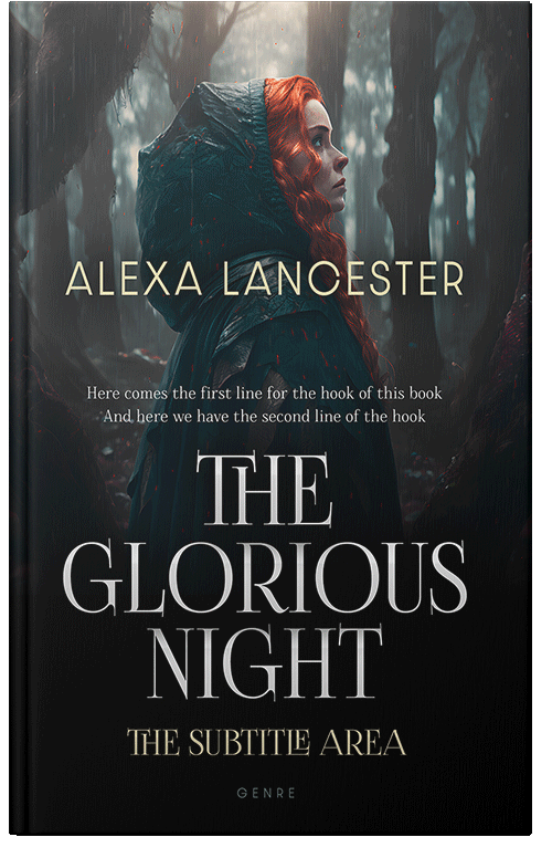 Front view of Premade Romance Book Cover - Woodsmoke