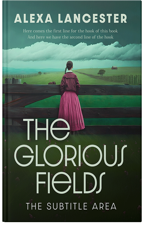 Front view of Premade Romance Book Cover - Green Kelp