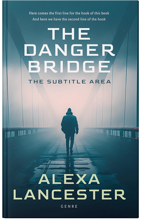 Front view of Premade Mystery & Thriller & Suspense Book Cover - Timberwolf