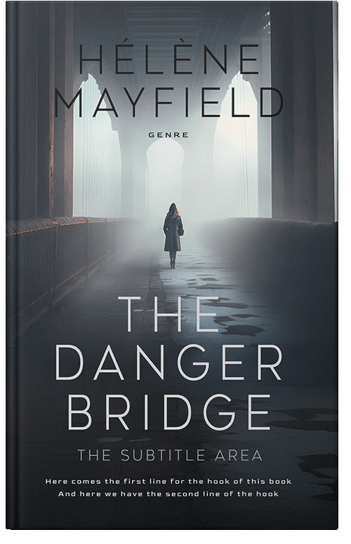 Front view of Premade Mystery & Thriller & Suspense Book Cover - Outer Space