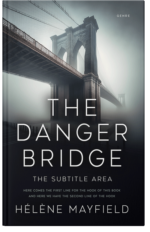 Front view of Premade Mystery & Thriller & Suspense Book Cover - Shark