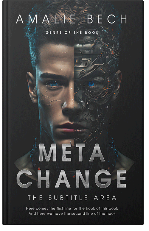 Front view of Premade Science Fiction Book Cover - Shark