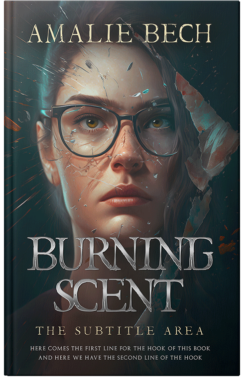 Front view of Premade Mystery & Thriller & Suspense Book Cover - Outer Space