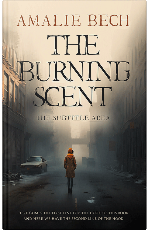 Front view of Premade Apocalyptica Book Cover - Almond