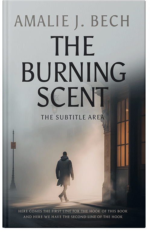 Front view of Premade Mystery & Thriller & Suspense Book Cover - Gray Nickel