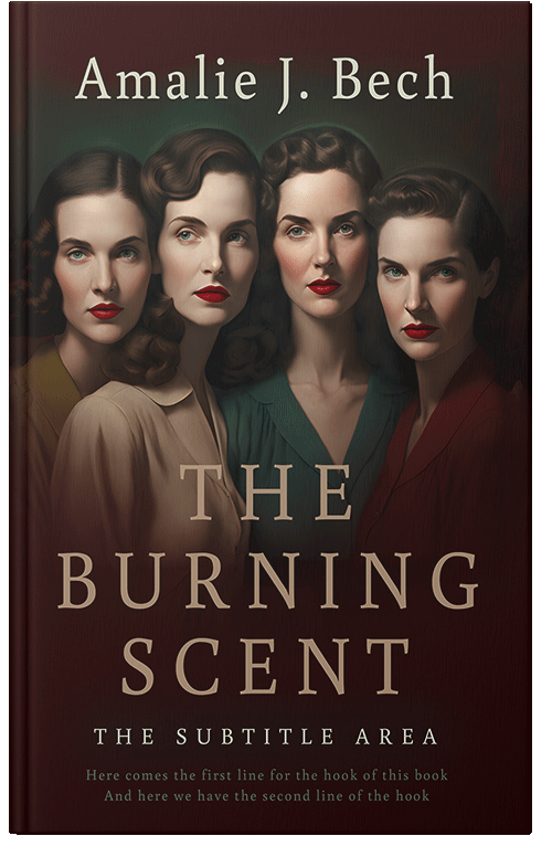 Front view of Premade Historical Book Cover - Coffee Bean