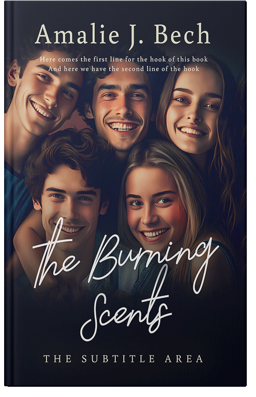 Front view of Premade Teen & Young Adult Book Cover - Oriental Pink