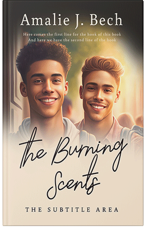 Premade Book Cover Almond