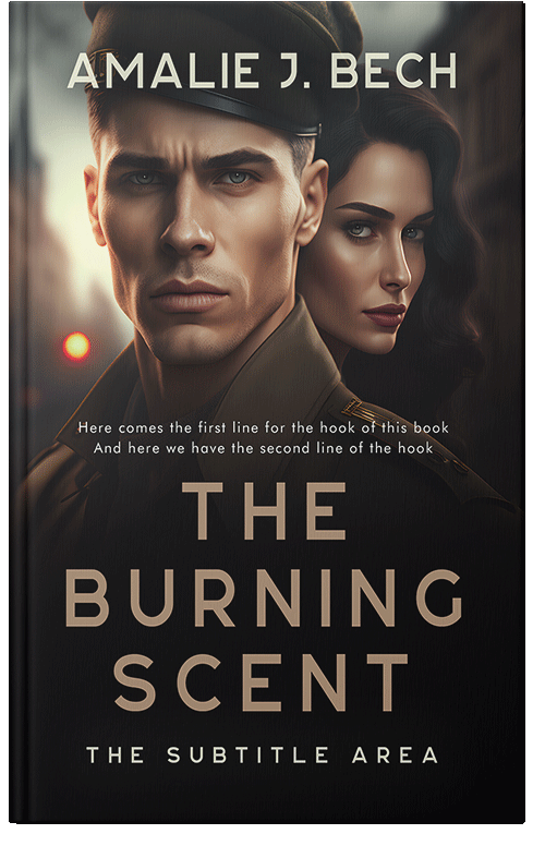 Front view of Premade Romance Book Cover - Mongoose