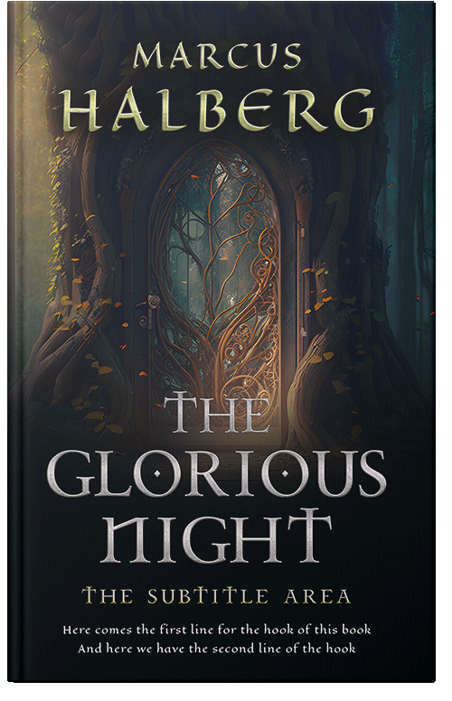 Front view of Premade Fantasy Book Cover - Woodsmoke