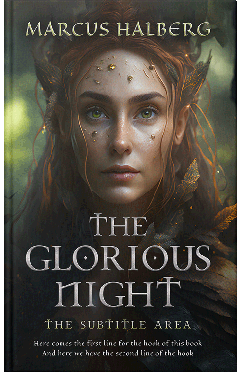 Front view of Premade Fantasy Book Cover - Zeus