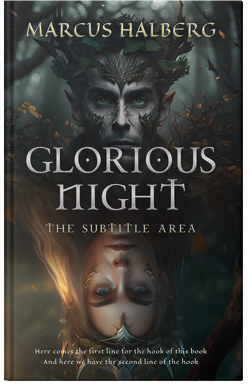 Front view of Premade Fantasy Book Cover - Heavy Metal