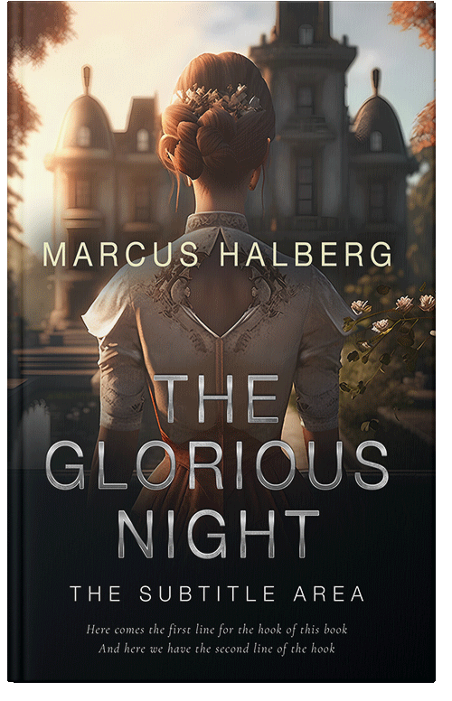 Front view of Premade Historical Book Cover - Cocoa Brown