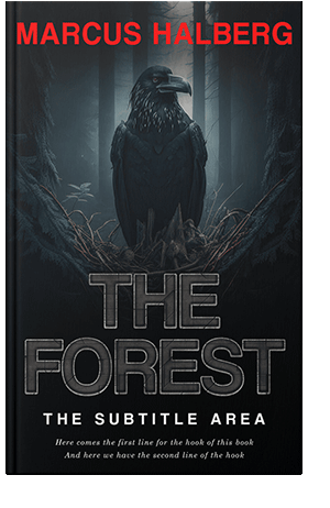 Pre Made Book Cover Black