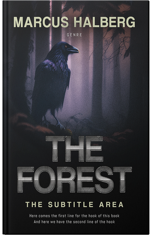 Front view of Premade Fantasy Book Cover - Woodsmoke