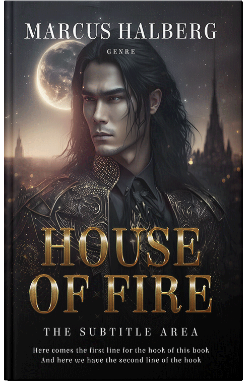 Front view of Premade Fantasy Book Cover - Thunder