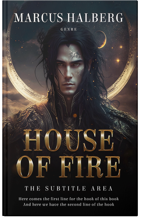 Front view of Premade Fantasy Book Cover - Woodsmoke