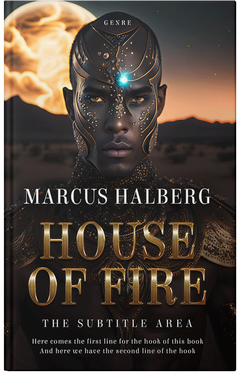 Front view of Premade Science Fiction Book Cover - Cocoa Brown