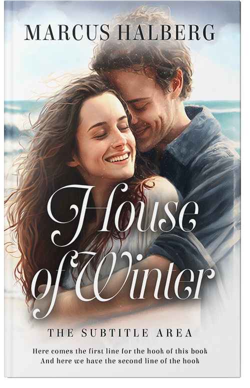Front view of Premade Romance Book Cover - Sisal