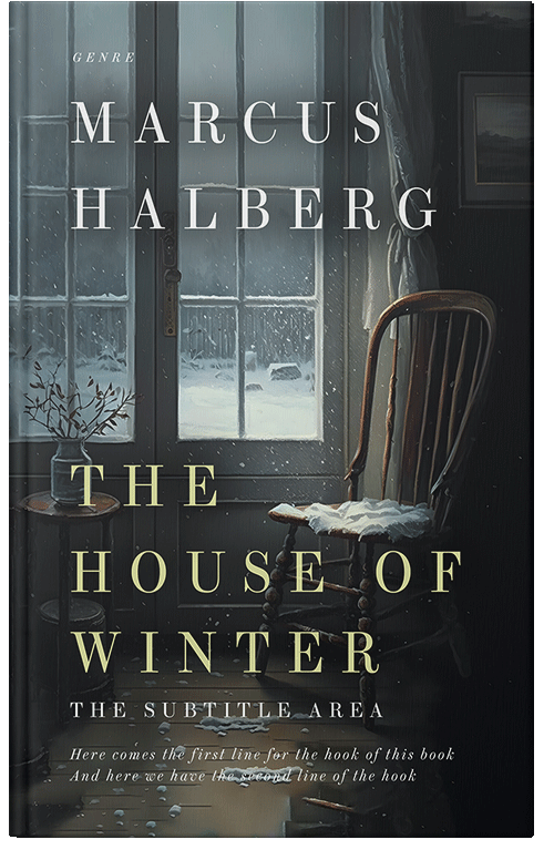 Front view of Premade Historical Book Cover - Shark