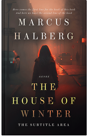 Premade Book Cover Cocoa Brown